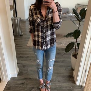 Rails black and white flannel